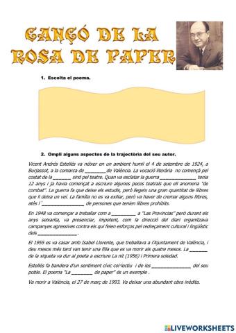 Rosa de paper