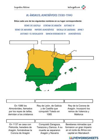 Al-Ándalus. Almorávides (1085-1144)