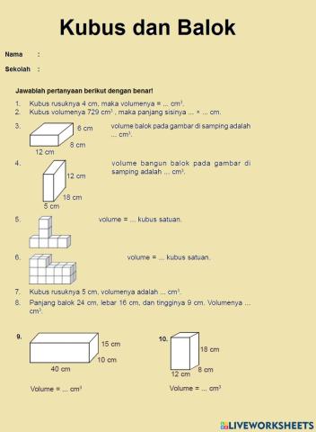 Kubus dan Balok