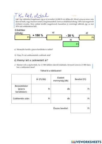 Százalék (OFI TK.7.mat-141.-14.)