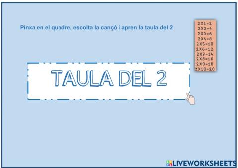 Taula del 2