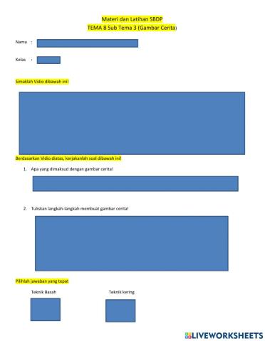 SBDP TEMA 8 materi Gambar cerita