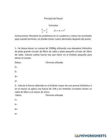 Principio de pascal