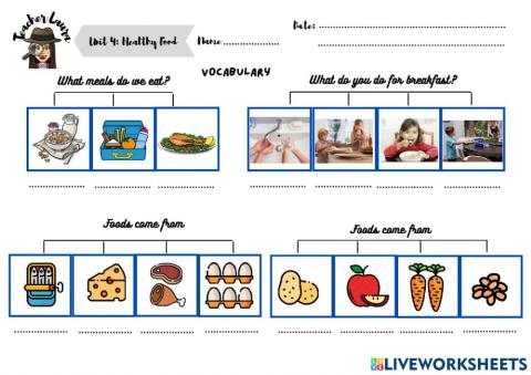 Unit 4:Healthy Food