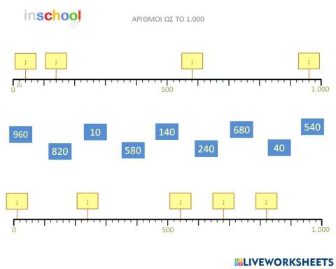 Αριθμηση ως το 1.000