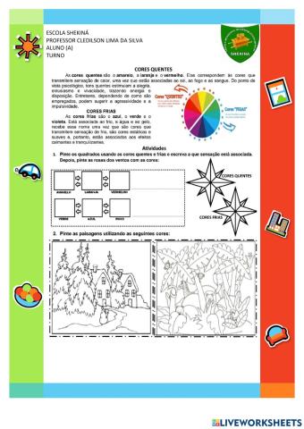 Cores quentes