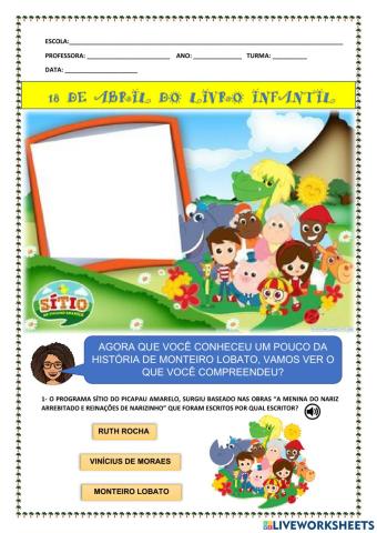 Dia do livro infantil