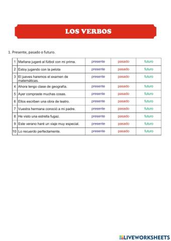 Tiempos verbales