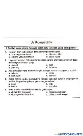 Uji kompetensi K5T9S2Bindo