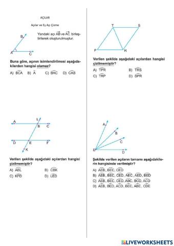 6.sinif açilar test-38