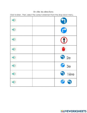 Les directions: écoute