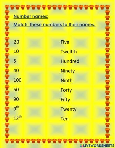 Number names