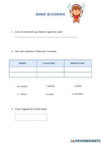 Audició 3r elemental-2n quadrimestre