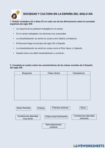 Sociedad y cultura en la españa del siglo xix