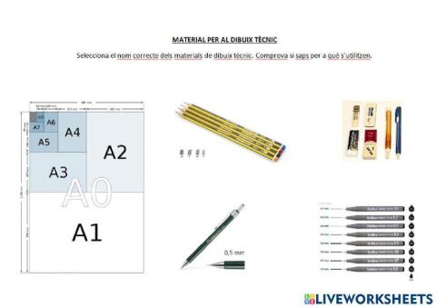 Materials de dibuix tècnic