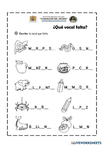 Completa vocales