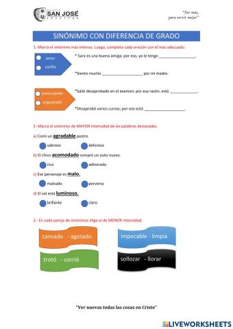 Evaluación de sinónimos