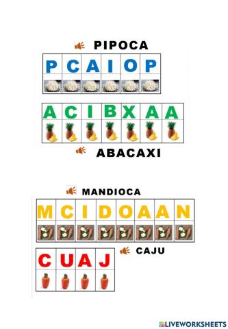 Alimentos com nome tupi-guarani