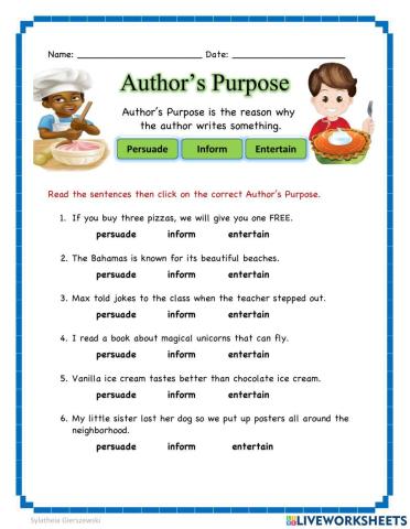 Author's Purpose