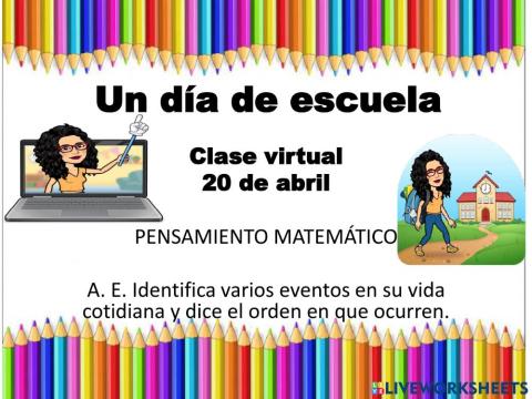 Un dia de escuela