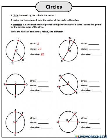 Radius and Diameter