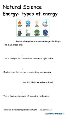 Types of energy