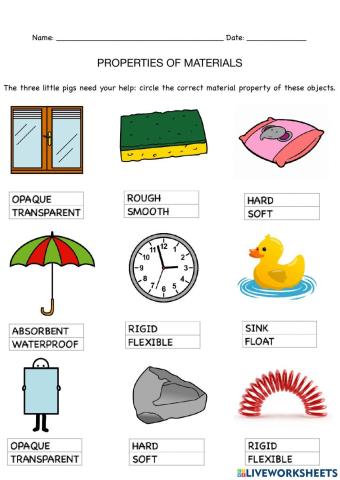 Materials and their properties