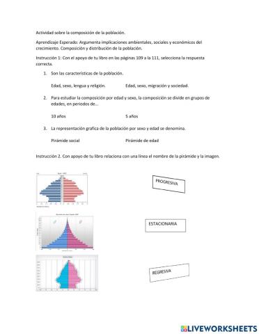 Composición de la población