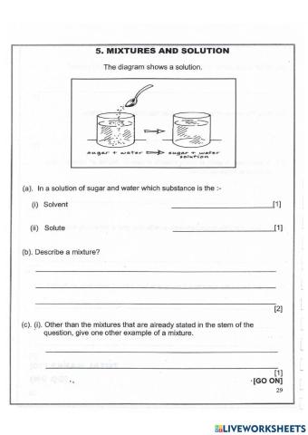 GLAT Mixtures and Solution