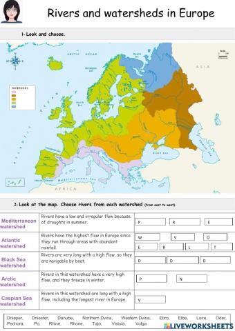 Rivers in Europe