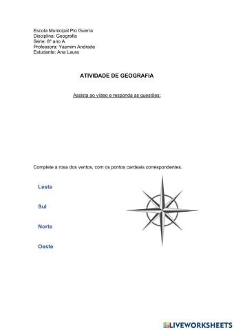 Orientação e localização