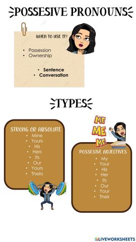 Possessive pronouns