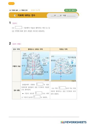 지표에 내리는 강수