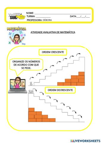 Avaliação de Matemática