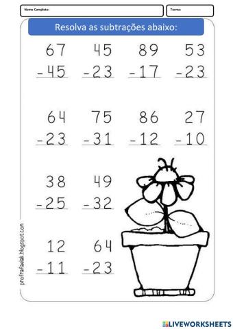 Atividades Sondagem Matemática