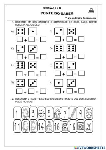 Ponte do Saber semana 10- Matemática