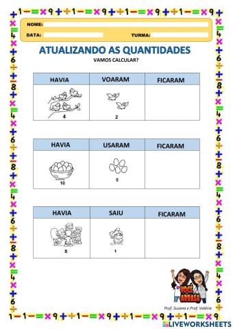 Atualizando as Quantidades