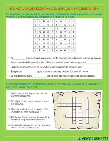 Actividades económicas en el virreinato