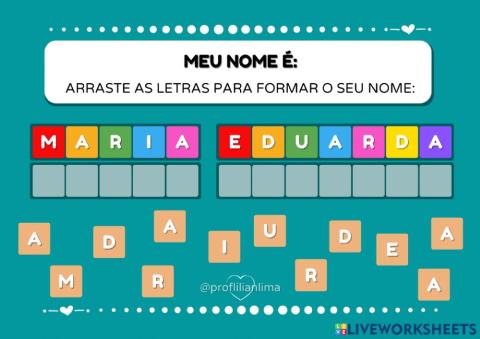 Meu nome é... Maria Eduarda