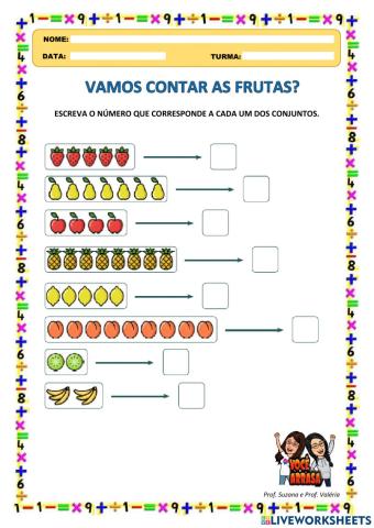 Vamos Contar as Frutas?