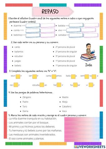 Verbos y heterónimos