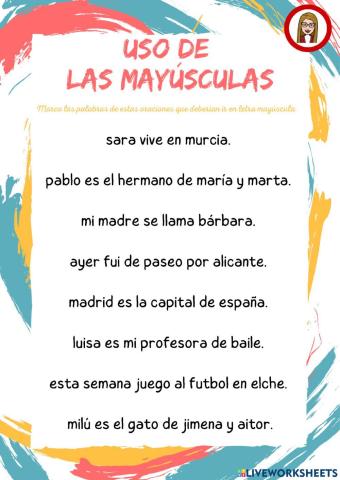 Mayúsculas