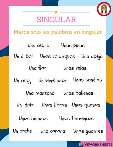 Singular y plural