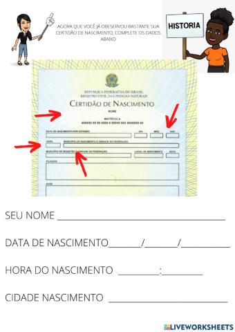 Certidão de Nascimento