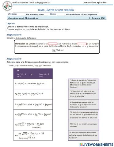 Límites de una Función