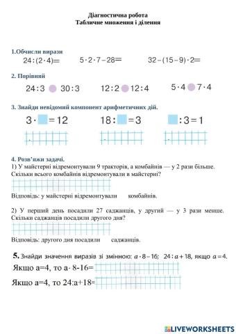 Діагностична робота