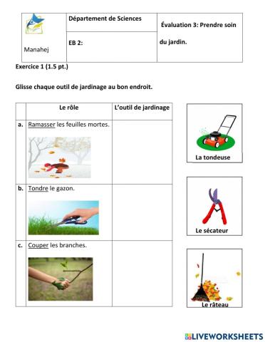 Les outils de jardinage eb2 .