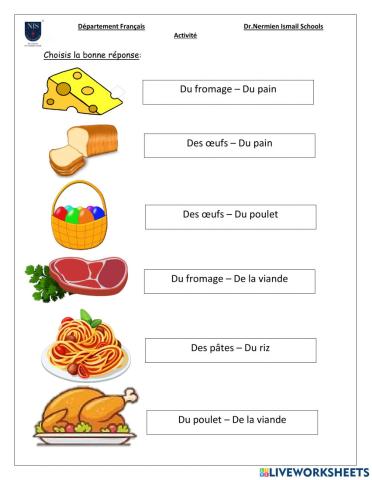 Les aliments