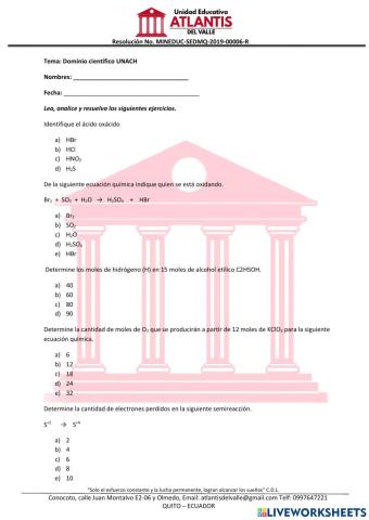 Dominicio científico UCE