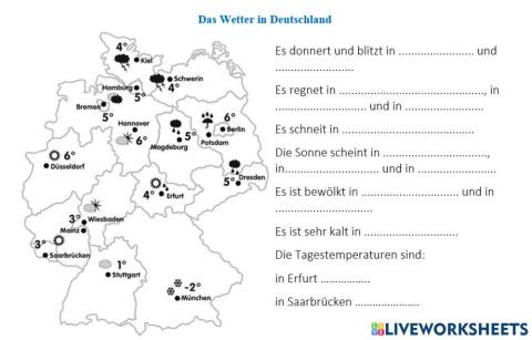 Das Wetter in Deutschland